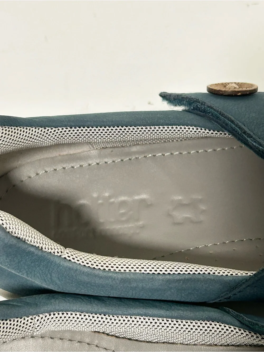 Hotter Suede Mary Jane Shoes Blue Size 9 US